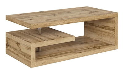 Picture of Coffee table Black Red White Glimp Wotan Oak, 1200x600x450 mm