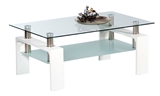 Show details for Coffee table Black Red White Mango II White, 1000x600x460 mm