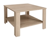 Show details for Coffee table Black Red White Odette Sonoma Oak, 675x675x475 mm