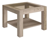 Show details for Coffee table Black Red White Rumbi Monument Oak, 640x640x460 mm