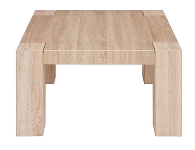 Picture of Coffee table Black Red White Square 87 Sonoma Oak, 870x870x485 mm