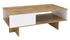 Picture of Coffee table Black Red White Gel White / Oak, 1200x600x455 mm