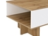 Picture of Coffee table Black Red White Gel White / Oak, 1200x600x455 mm