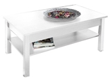 Show details for Coffee table Cama Meble Simone White, 1100x470x600 mm