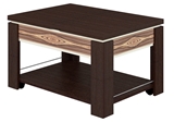 Show details for Coffee table DaVita Agat 24.11 Wenge, 650 - 900x900x520 - 760 mm