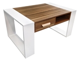 Show details for Coffee table GoodHome Modern White / Brown, 900x600x450 mm