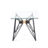 Picture of Coffee table Halmar Allegra Black, 500x500x450 mm