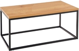 Show details for Coffee table Halmar Aruba Golden Oak / Black, 1000x450x500 mm