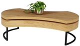 Show details for Coffee table Halmar Aurea 3 Golden Oak / Black, 1150x380x800 mm