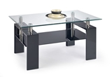 Show details for Coffee table Halmar Diana H Lacquered Black, 1100x600x550 mm