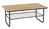 Show details for Coffee table Halmar Grillo Golden Oak / Black, 1100x600x450 mm