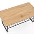 Picture of Coffee table Halmar Grillo Golden Oak / Black, 1100x600x450 mm