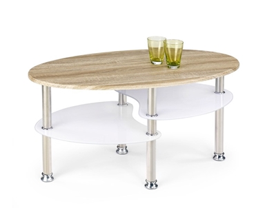 Picture of Coffee table Halmar Medea Sonoma Oak / White, 900x500x450 mm