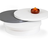 Show details for Coffee table Halmar Michelle White / Grey, 800x800x270 mm