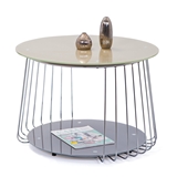 Show details for Coffee table Halmar Riva Beige / Grey, 700x700x500 mm