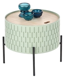 Show details for Coffee table Halmar Sintra Light Green, 350x350x350 mm