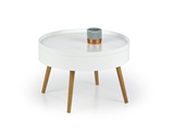 Show details for Coffee table Halmar Starlet White, 600x600x400 mm