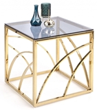 Show details for Coffee table Halmar Universe Square Gold, 550x550x550 mm