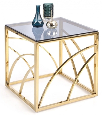 Picture of Coffee table Halmar Universe Square Gold, 550x550x550 mm