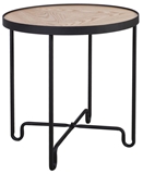 Show details for Coffee table Home4you Elton Black / Oak, 450x450x500 mm