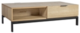 Show details for Coffee table Home4you Emily Brown / Black, 1200x600x350 mm