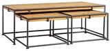 Show details for Coffee table Home4you Ferro Black / Brown, 1200x600x400 mm