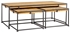 Picture of Coffee table Home4you Ferro Black / Brown, 1200x600x400 mm