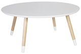 Show details for Coffee table Home4you Foxy White, 800x800x355 mm