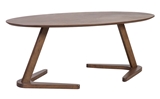 Show details for Coffee table Home4you Lana Walnut, 1200x600x450 mm