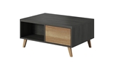 Show details for Coffee table Idzczak Meble Laos 07 Black Pine / Riviera Oak, 1100x500x500 mm