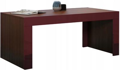 Picture of Coffee table Pro Meble Milano Walnut / Red, 1200x600x500 mm