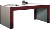 Show details for Coffee table Pro Meble Milano White / Red, 1200x600x500 mm