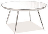 Show details for Coffee table Signal Meble Bora B Mirror / Chrome, 760x760x400 mm