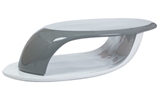 Show details for Coffee table Signal Meble Canon White / Grey, 990x480x300 mm