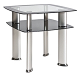 Show details for Coffee table Signal Meble Daria D Silver, 600x600x550 mm