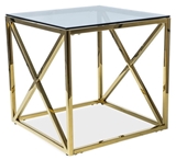 Show details for Coffee table Signal Meble Elise B Gold, 550x550x550 mm