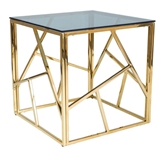 Show details for Coffee table Signal Meble Escada B Gold, 550x550x550 mm