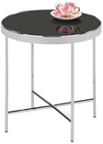 Show details for Coffee table Signal Meble Gina C Black / Chrome, 430x430x450 mm