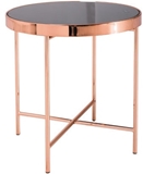 Show details for Coffee table Signal Meble Gina C Black / Copper, 430x430x450 mm