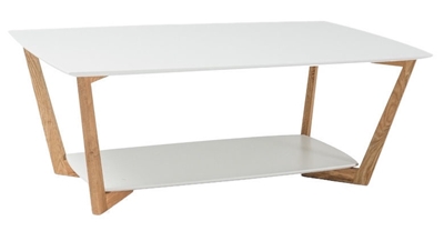 Picture of Coffee table Signal Meble Larvik White / Oak, 1200x700x450 mm