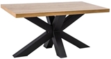 Show details for Coffee table Signal Meble Lawa Cross Oak / Black, 1100x530x600 mm