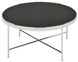 Show details for Coffee table Signal Meble Lawa Gina B Black / Chrome, 800x800x400 mm