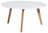 Show details for Coffee table Signal Meble Lawa Milan L1 White / Oak, 800x800x450 mm