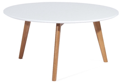 Picture of Coffee table Signal Meble Lawa Milan L1 White / Oak, 800x800x450 mm