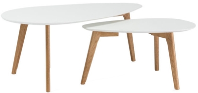 Picture of Coffee table Signal Meble Lawa Milan L2 White / Oak, 1000x500x400 mm