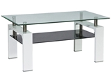 Show details for Coffee table Signal Meble Lisa Basic II White / Black, 1000x600x550 mm