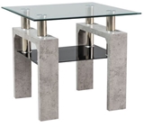 Show details for Coffee table Signal Meble Lisa D Concrete, 600x600x550 mm