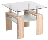 Show details for Coffee table Signal Meble Lisa D Sonoma Oak, 600x600x550 mm