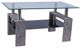 Show details for Coffee table Signal Meble Lisa II Grey Stone, 1100x600x550 mm