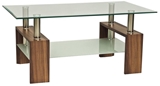 Show details for Coffee table Signal Meble Lisa II Walnut, 1100x600x550 mm